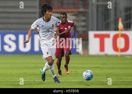 Riffa, Bahreïn. 20 Oct, 2016. Koki Ogawa (JPN) Football/soccer : AFC U-19 Championship Bahreïn 2016 match du groupe C entre le Qatar 0-3 Japon à Bahrain National Stadium à Al Manamah, Bahreïn . © AFLO/Alamy Live News Banque D'Images