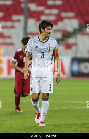 Riffa, Bahreïn. 20 Oct, 2016. Yuta Nakayama (JPN) Football/soccer : AFC U-19 Championship Bahreïn 2016 match du groupe C entre le Qatar 0-3 Japon à Bahrain National Stadium à Al Manamah, Bahreïn . © AFLO/Alamy Live News Banque D'Images