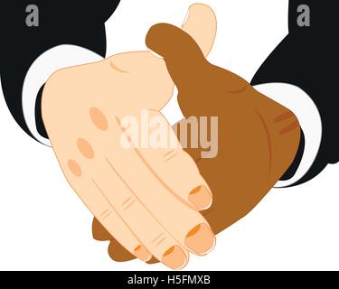 Poignée en deux mains Illustration de Vecteur