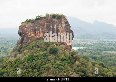 Vu de la forteresse du Rocher de Sigiriya Rock Pidurangala, Sigiriya, Sri Lanka Banque D'Images