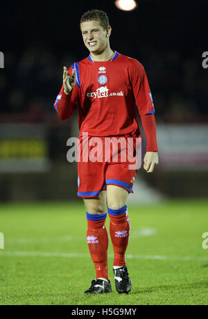 Lewis Chalmers d'Aldershot - Ville Aldershot vs Grays Athletic - Blue Square Premier League au terrain de jeux - 23/11/07 Banque D'Images