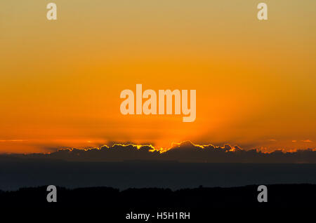 Sunrise de Te Mata Peak, Hastings, Hawke Bay, île du Nord, Nouvelle-Zélande Banque D'Images