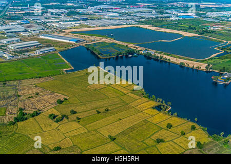 Le développement industriel de l'agriculture 1350, le réservoir d'eau Banque D'Images