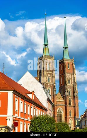 Cathédrale de Saint Jean Baptiste à Wroclaw, Pologne Banque D'Images