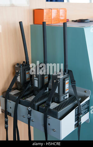 Les radios VHF marines Banque D'Images