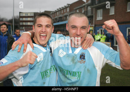 Michael Kightly (à gauche) et Jamie Stuart - Grays Athletic vs Exeter City - FA Trophy demi-finale 1ère manche au nouveau loisir - 25/03/06 Banque D'Images