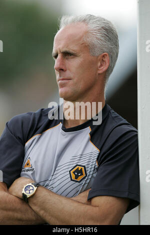 Mick McCarthy le gestionnaire de Loups gris - Wolverhampton Wanderers vs Athletic - Match amical au nouveau REC, les gris - 14/07/07 Banque D'Images