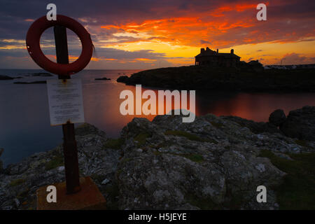 Craig y Mor, Lon Isallt, Trearddur Bay, North Wales, Royaume-Uni, Banque D'Images