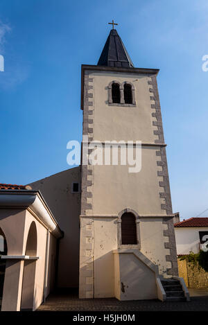 Église de la Sainte Trinité, Baska, île de Krk, Croatie Banque D'Images