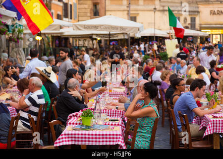 La Piazza Campo de Fiori à Rome, Italie. Banque D'Images