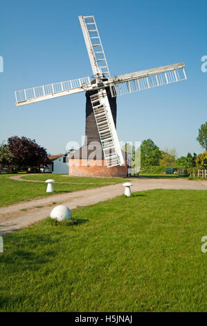 Outwood Windmill Mill, Post, le plus ancien en pays Surrey, Angleterre Banque D'Images