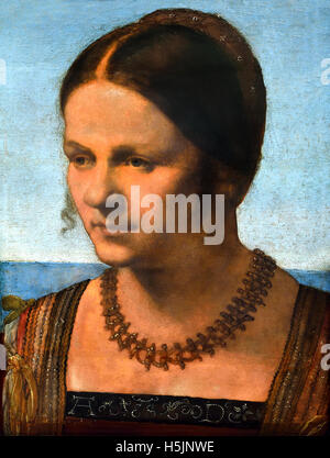 Bildnis eines Jungen Venezianerin - Portrait d'une jeune femme vénitienne 1506 Albrecht Dürer 1471 - 1528 Allemand Allemagne Allemand Allemagne Banque D'Images