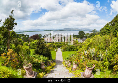 Bantry House and gardens dans le comté de Cork, Irlande Banque D'Images