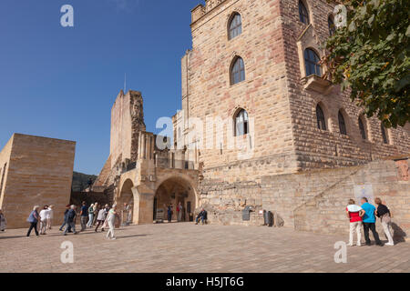 Schloss château de Hambach Hambach Neustadt iHAMBACH château, PRÈS DE NEUSTADT AN DER WEINSTRASSE, ROUTE DES VINS ALLEMANDE, Palatinat, Rhénanie Banque D'Images