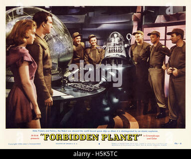 Planète interdite - Anne Francis - directeur Fred McLeod Wilcox - 1956 - L'affiche de film Banque D'Images