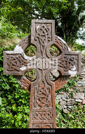 Croix celte Abbaye de Muckross Killarney Banque D'Images