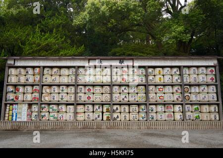 Souci de barils à Kamakura, Japon Banque D'Images