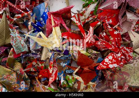 Papier Origami cranes Banque D'Images