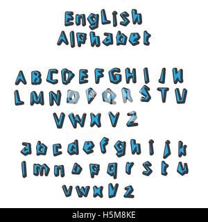 Lettres de l'alphabet anglais Set vector illustration Illustration de Vecteur