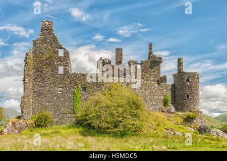Le Château de Kilchurn, une structure du 15ème siècle sur les rives du Loch Awe, en Argyll and Bute, Ecosse. Banque D'Images