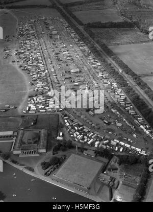 Vue aérienne de l'Hoppings, 1964 Banque D'Images