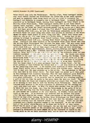 Une page du Saint Paul Island Journal, documentant les événements et la vie sur l'île Saint Paul en Alaska. Cette entrée spécifique fait partie du projet de numérisation de l'Alaska et des Archives nationales des États-Unis. Banque D'Images