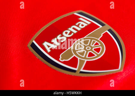 Premier League Arsenal Football Club de badge Banque D'Images