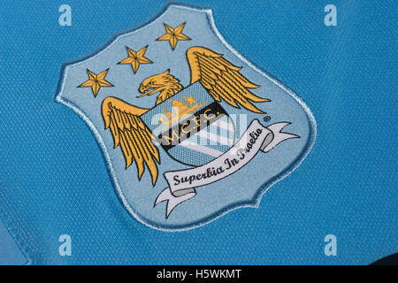 Premier League Manchester City Football club de badge Banque D'Images