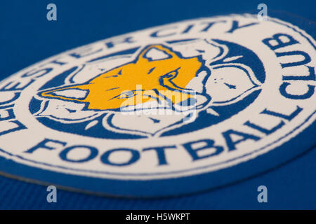 Champions Premier League badge club de football de Leicester City Banque D'Images