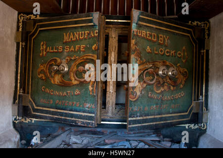 Bodie, en Californie, une ville fantôme qui était autrefois une ville minière en plein essor. Banque D'Images