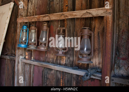 Bodie, en Californie, une ville fantôme qui était autrefois une ville minière en plein essor. Banque D'Images