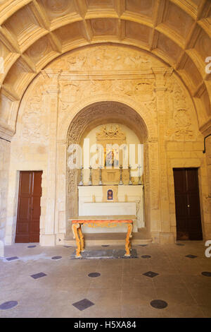 St Annes chapelle à l'intérieur de Fort St Elme, La Valette, Malte Banque D'Images