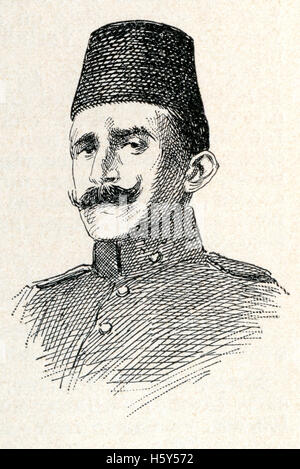 Ismail Enver Pacha, 1881 - 1922. Officier de l'armée ottomane et un chef de la révolution des Jeunes Turcs en 1908. Banque D'Images