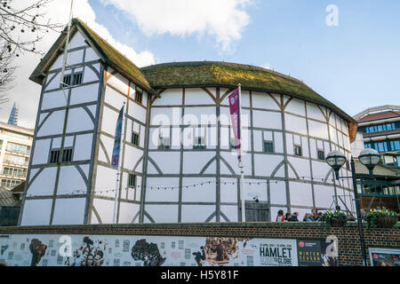 Shakespears Globe Theatre - LONDRES/Angleterre Février 23, 2016 Banque D'Images