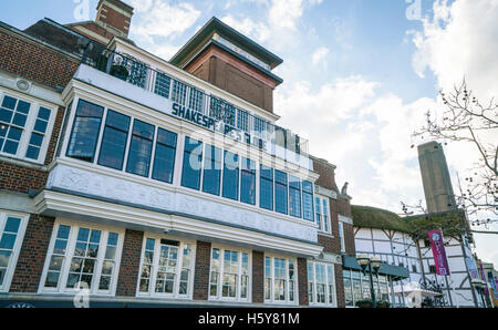 Shakespears Globe Theatre - LONDRES/Angleterre Février 23, 2016 Banque D'Images