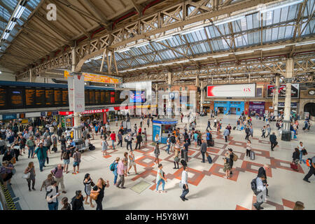 Grand angle de visualisation sur la station Victoria Hall London Banque D'Images