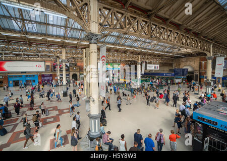 Grand angle de visualisation sur la station Victoria Hall London Banque D'Images