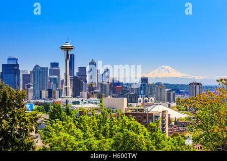 Le centre-ville de Seattle. Banque D'Images