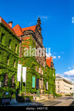 Le Musée National à Wroclaw, Pologne Banque D'Images