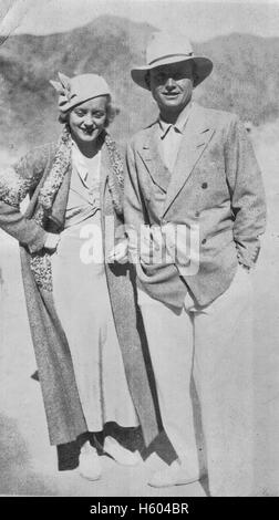 Actrice anglaise Evelyn Laye 1900-1996 acteur avec mari Frank Lawton 1904-1969 (photo vers 1932) Banque D'Images