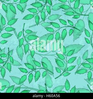 Résumé transparente motif coloré avec des feuilles Illustration de Vecteur
