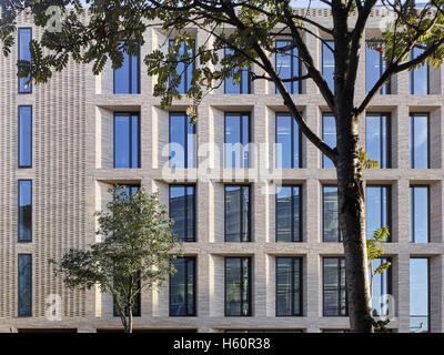 L'altitude, abstrait. Turnmill Building, Londres, Royaume-Uni. Architecte : Piercy & Company, 2015. Banque D'Images