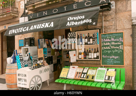 Boutique de vins, Sanxenxo, Pontevedra province, région de la Galice, Espagne, Europe Banque D'Images