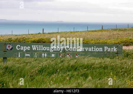 Cape Willoughby de Conservation Park sur Kangaroo Island, Australie du Sud Banque D'Images