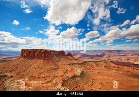 'Île de la sky' du Parc Narional Canyonlands dans l'Utah, USA Banque D'Images