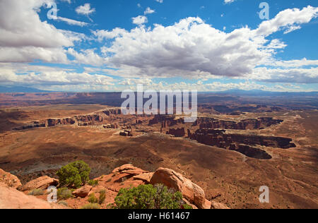 'Île de la sky' du Parc Narional Canyonlands dans l'Utah, USA Banque D'Images