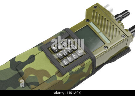 La station de radio militaire, couvrir les boutons Fermer Banque D'Images