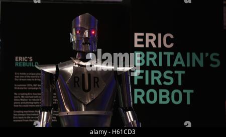 Eric le le premier robot à science museum Banque D'Images