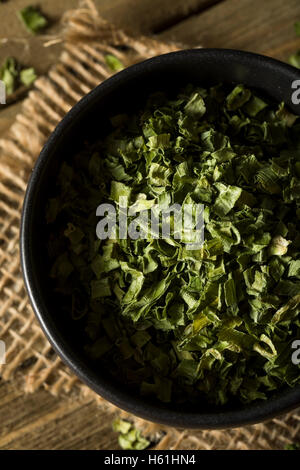 Matière sèche organique ciboulette prête pour la cuisson Banque D'Images
