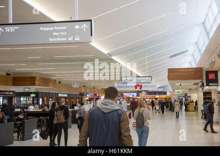 Hall de départ des arrivées à l'aéroport international d'Adélaïde en Australie du Sud Banque D'Images